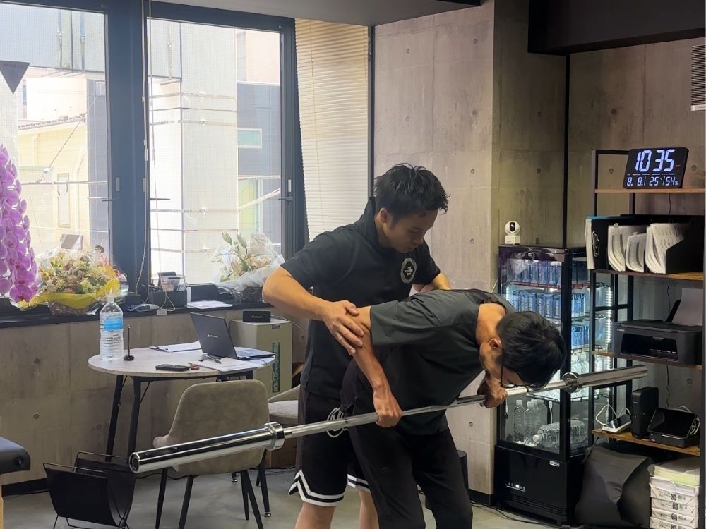 柏店でのトレーニング風景