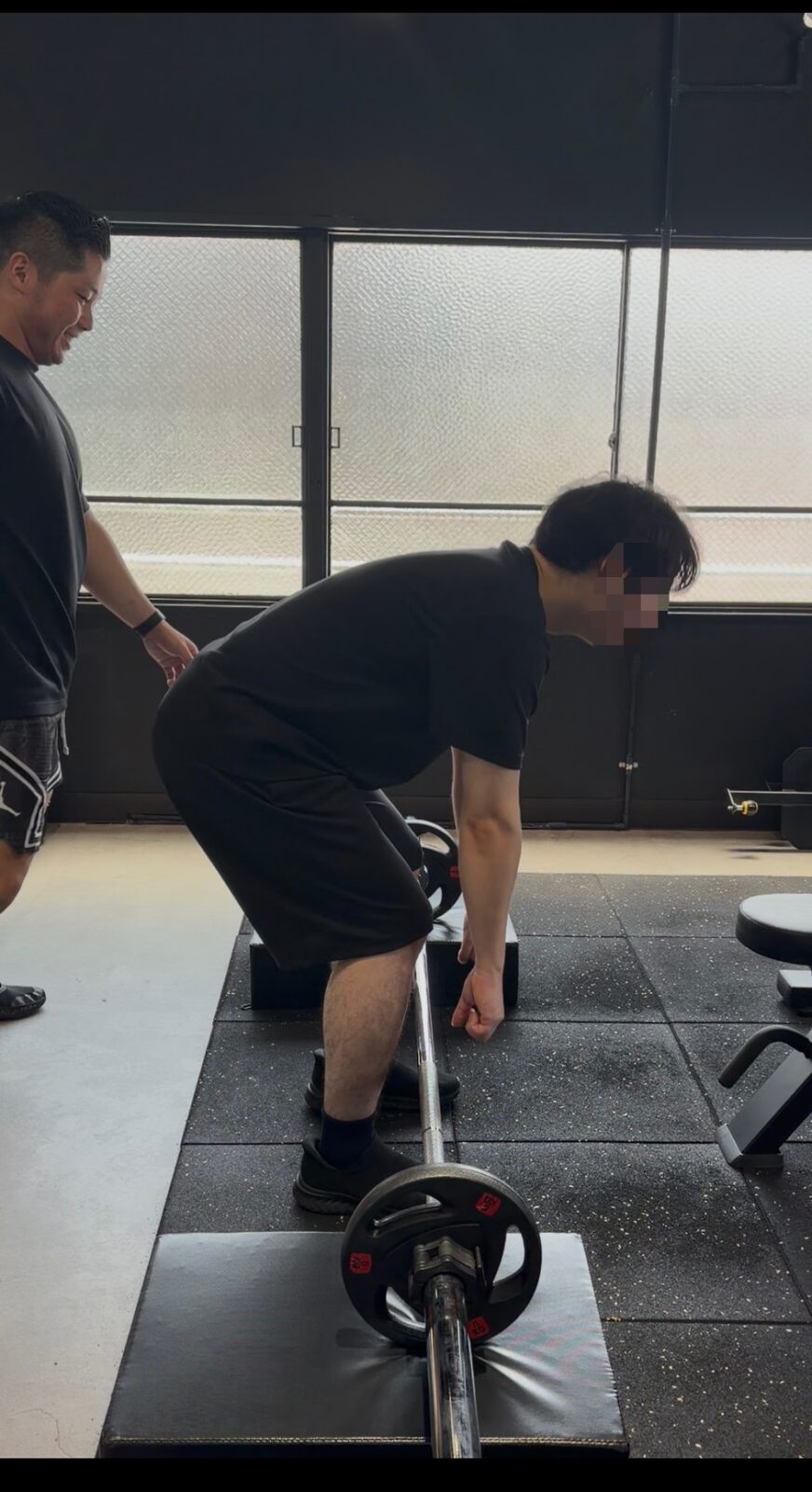 重さなしの動作途中