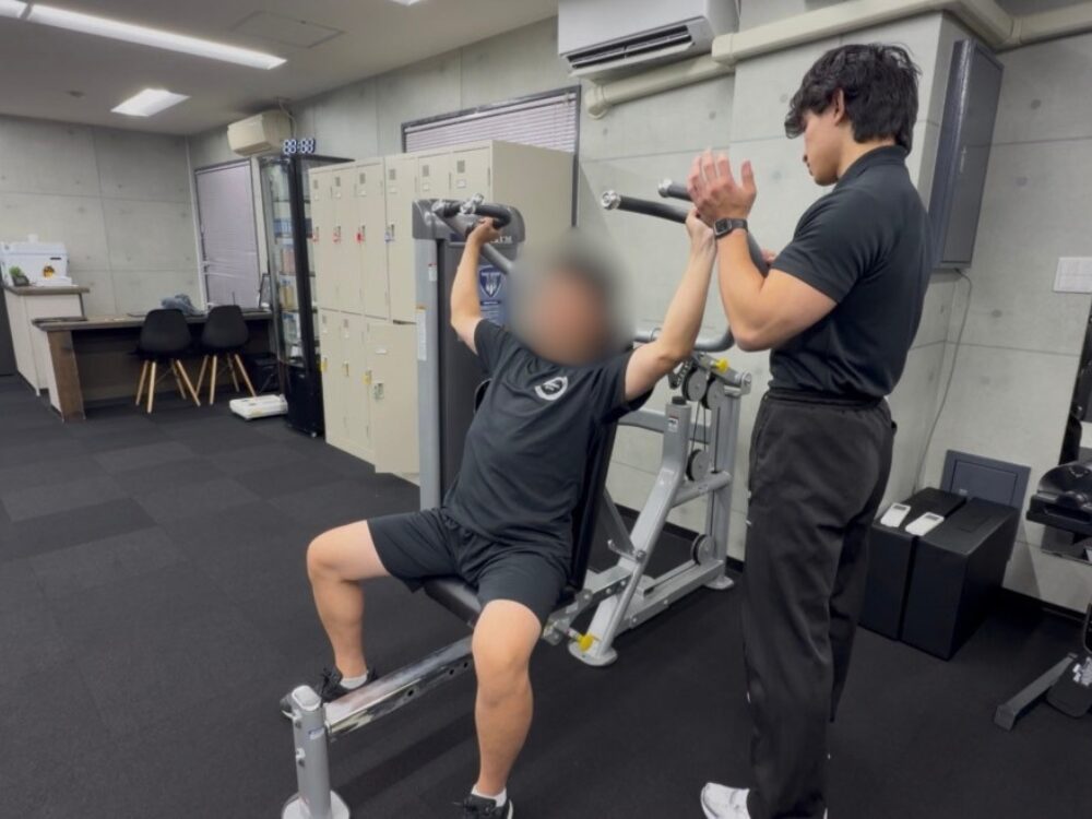 高槻お客様のトレーニング写真②
