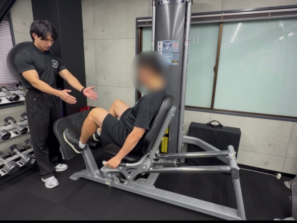 高槻お客様のトレーニング写真③
