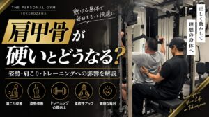 肩甲骨が硬いとどうなる？姿勢・肩こり・トレーニングへの影響を解説