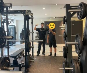 お客様とトレーナーの写真
