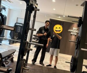 お客様とトレーナーの写真