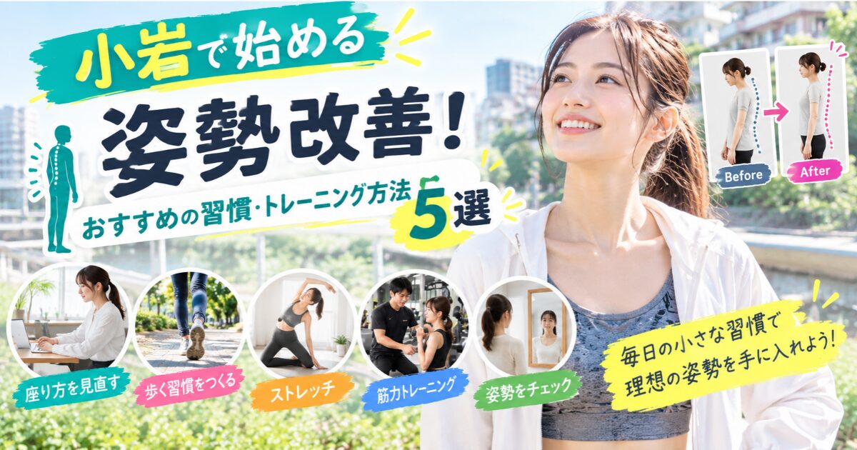 【THE PERSONAL GYM小岩店】小岩で姿勢改善！猫背や反り腰が気になる方におすすめの習慣💪✨