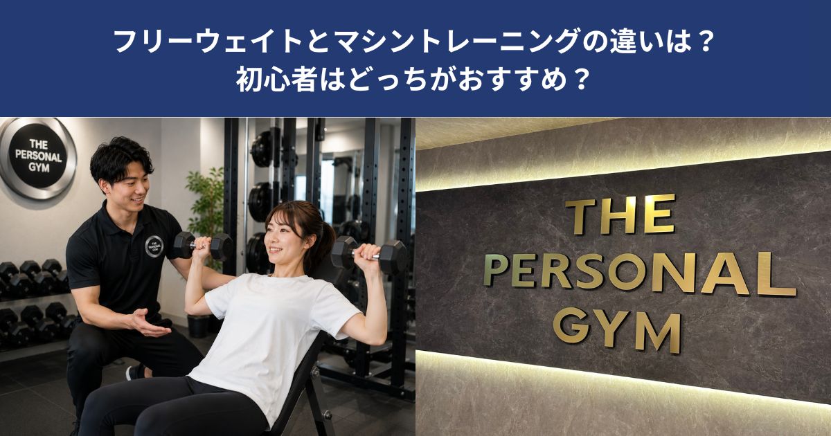 フリーウェイトとマシントレーニングの違いは？初心者はどっちがおすすめ？【THE PERSONAL GYM 蒲田店】