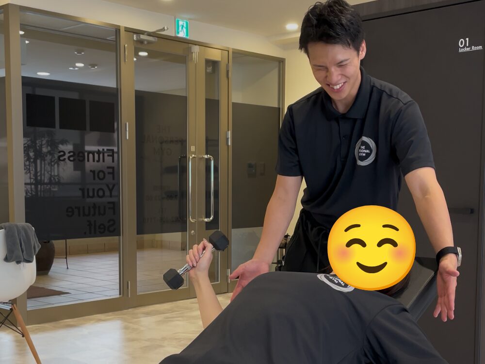 お客様がトレーニングしている様子
