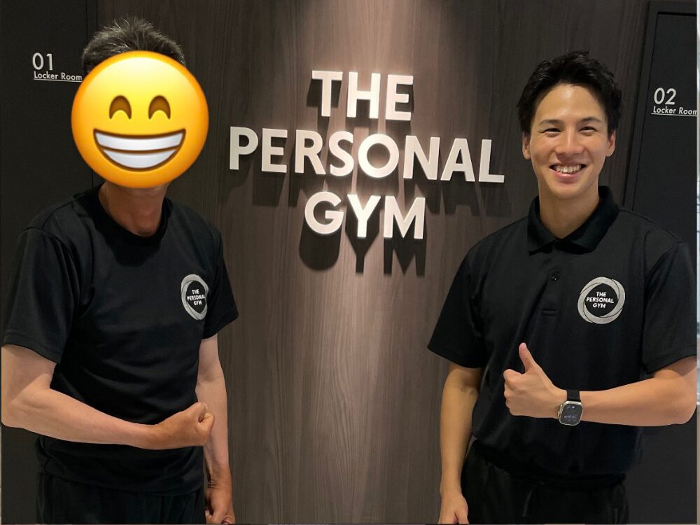 お客様とトレーナーの写真
