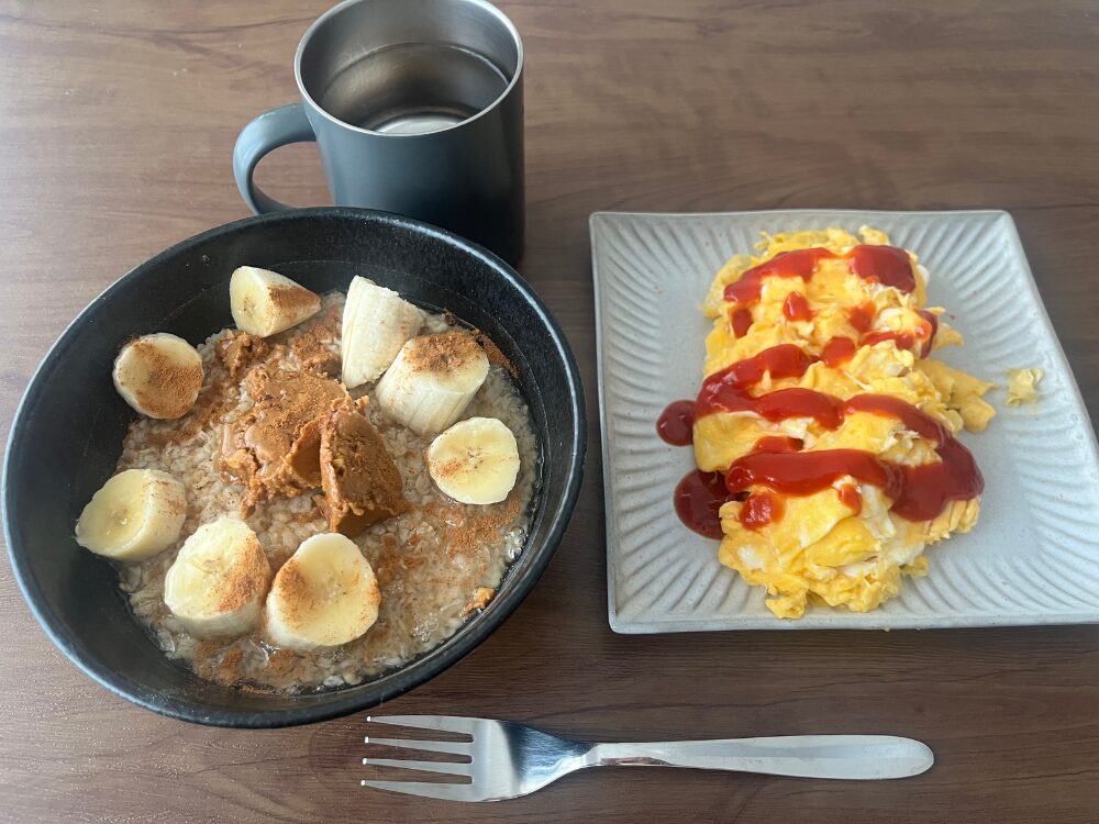 トレーナーの朝食