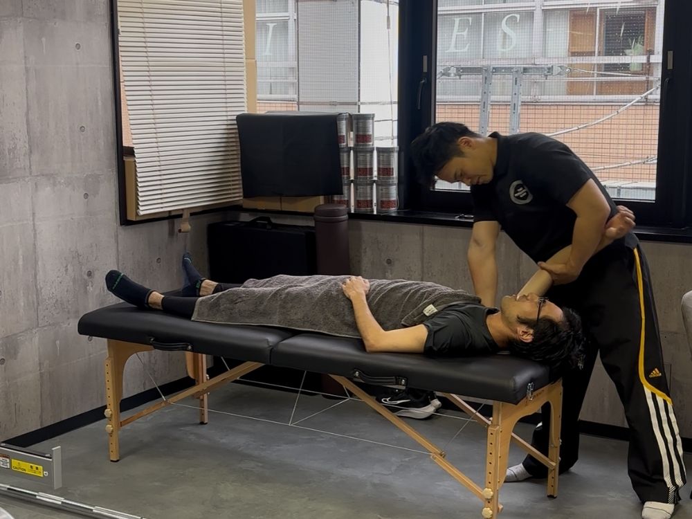 トレーニング前の整体