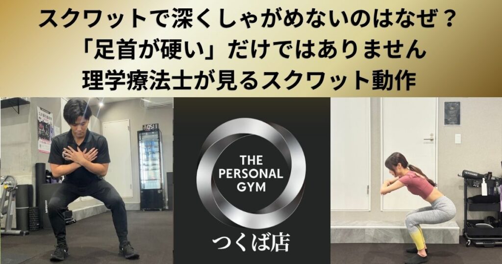 スクワットで深くしゃがめないのはなぜ？「足首が硬い」だけではありません｜理学療法士が見るスクワット動作