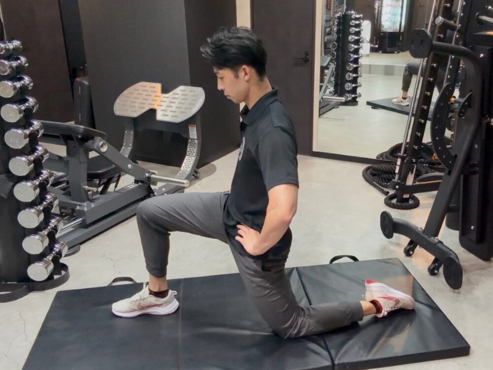 腸腰筋ストレッチの写真