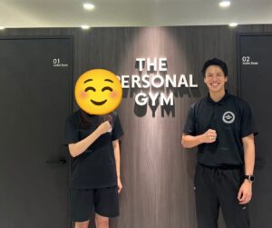 お客様とトレーナーの写真