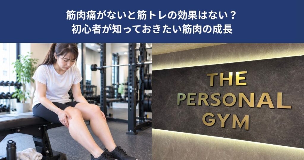 筋肉痛がないと筋トレの効果はない？初心者が知っておきたい筋肉の成長【THE PERSONAL GYM 蒲田店】