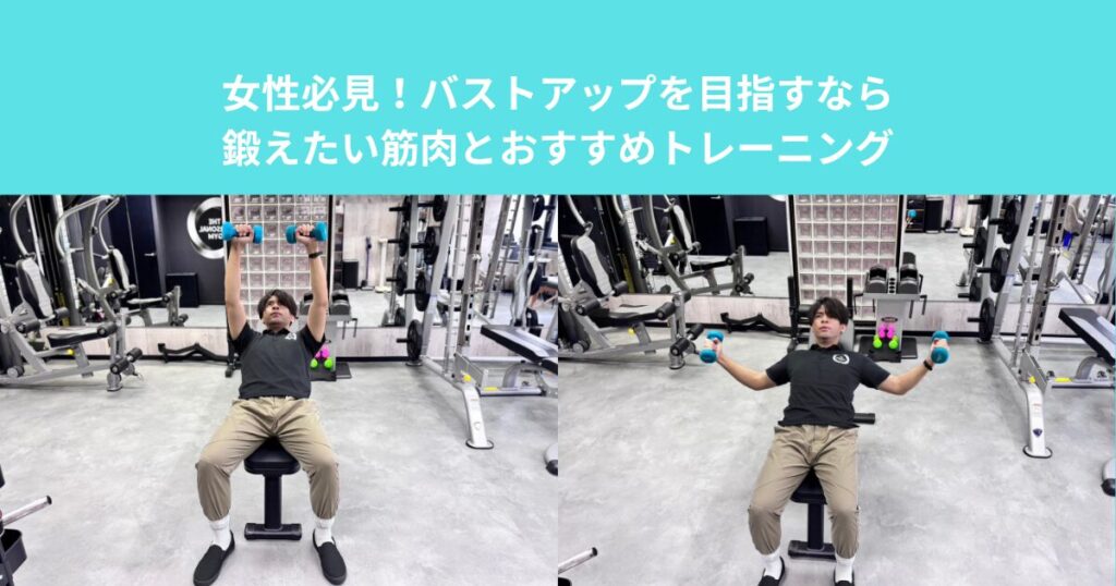 女性必見！バストアップを目指すなら鍛えたい筋肉とおすすめトレーニング