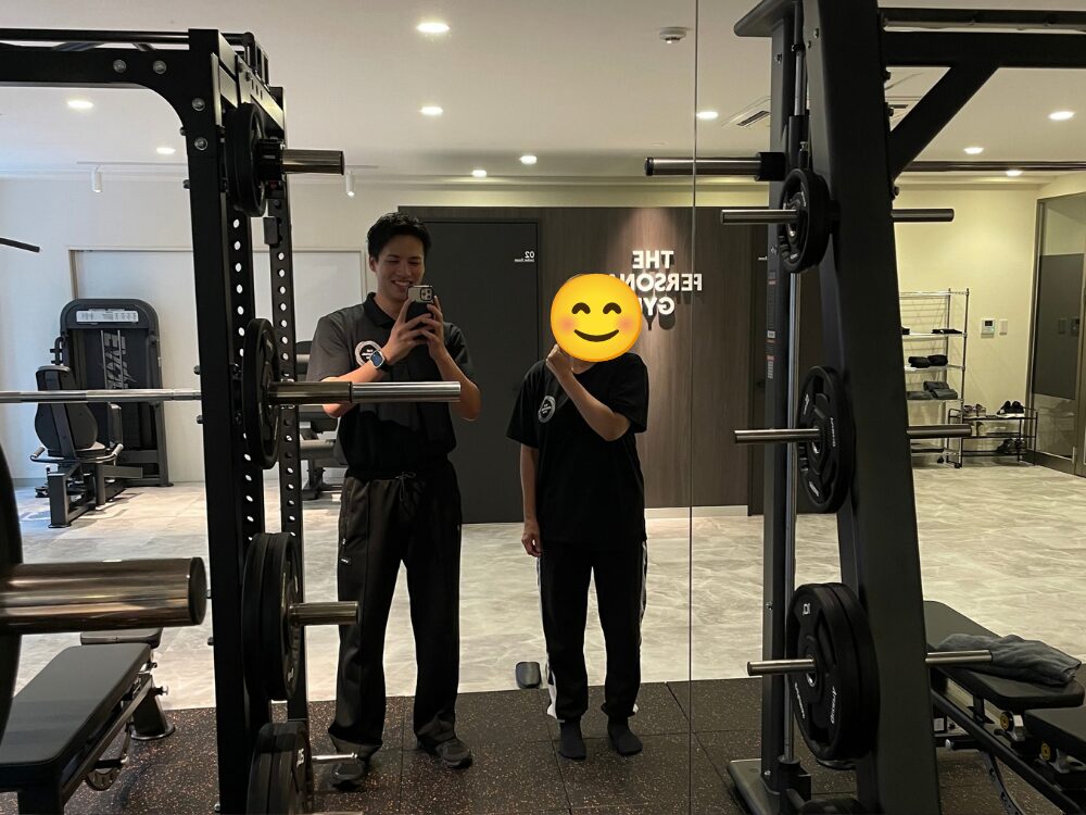 お客様とトレーナーの写真