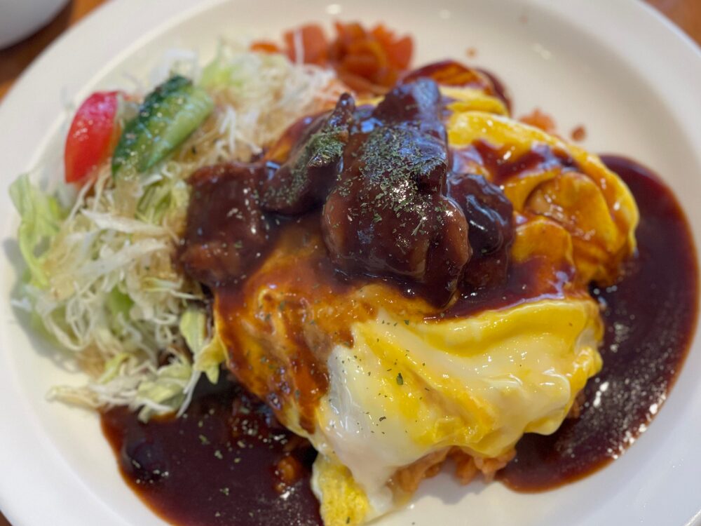 実際に食べたオムライスの写真