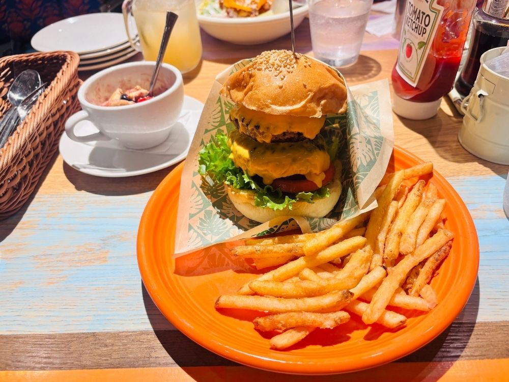 ご褒美のハンバーガー