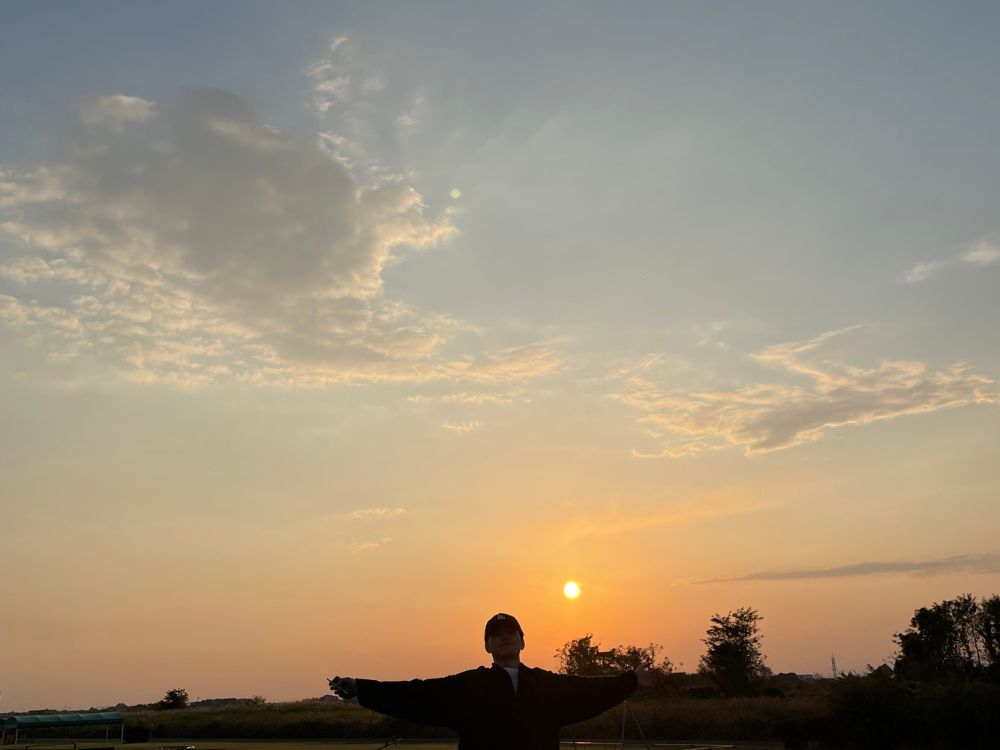 夕日